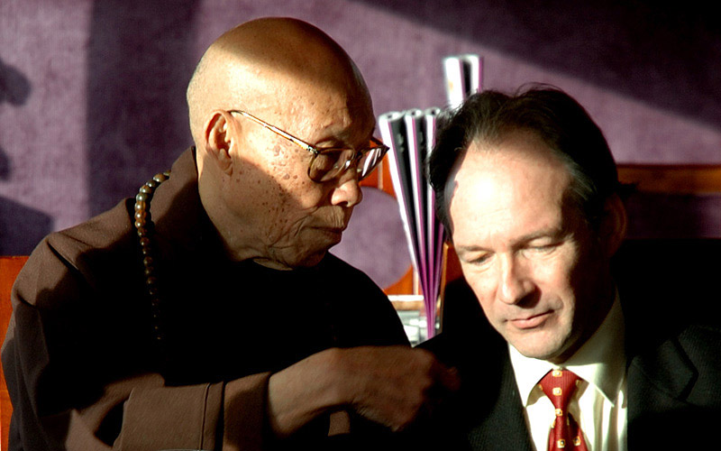 Zen-meester Thich Minh Tam en André Kalden